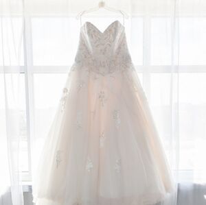 Elegant Champagne Wedding Dress